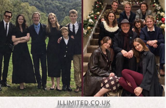 Don Johnson with his five children including Jasper Breckenridge Johnson