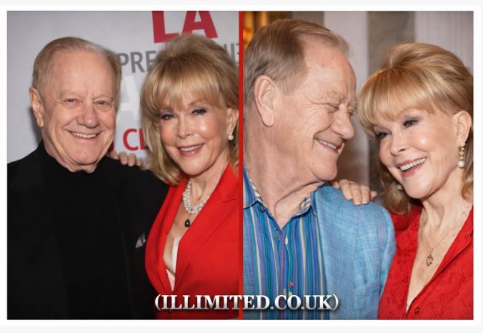 Jon Eicholtz with Barbara Eden at a public event