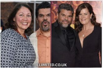 Angelita Galarza-Guzmán with her husband Luis Guzmán at a public appearance